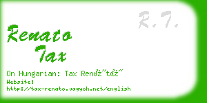 renato tax business card